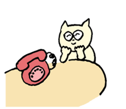 Living a cat 2 sticker #2448490