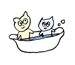 Living a cat 2 sticker #2448509