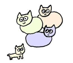 Living a cat 2 sticker #2448513