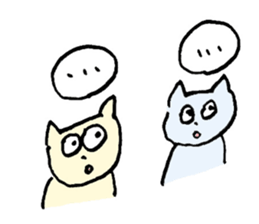 Living a cat 2 sticker #2448514