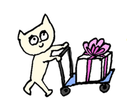 Living a cat 2 sticker #2448520