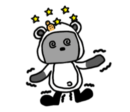 Rice ball Raccoon dog sticker #2448582