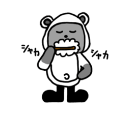 Rice ball Raccoon dog sticker #2448596