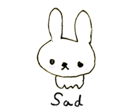 Loose rabbit (English ver.) sticker #2448731