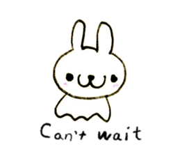 Loose rabbit (English ver.) sticker #2448733