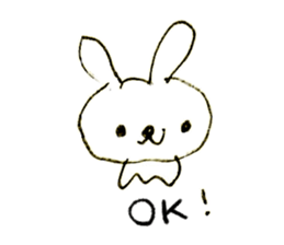 Loose rabbit (English ver.) sticker #2448736
