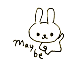 Loose rabbit (English ver.) sticker #2448738