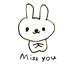 Loose rabbit (English ver.) sticker #2448746