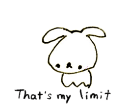 Loose rabbit (English ver.) sticker #2448748