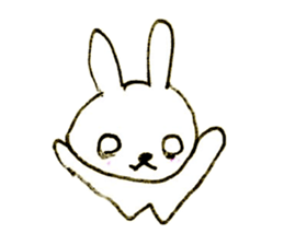 Loose rabbit (English ver.) sticker #2448750