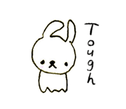 Loose rabbit (English ver.) sticker #2448751