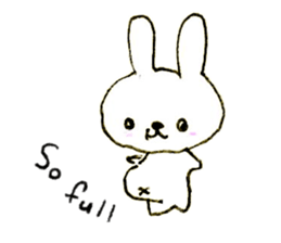 Loose rabbit (English ver.) sticker #2448752