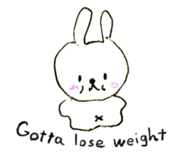 Loose rabbit (English ver.) sticker #2448753