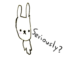 Loose rabbit (English ver.) sticker #2448754