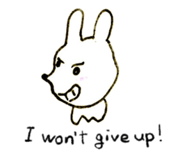 Loose rabbit (English ver.) sticker #2448755