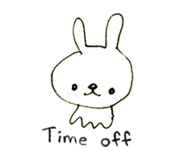 Loose rabbit (English ver.) sticker #2448756