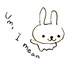 Loose rabbit (English ver.) sticker #2448758