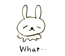 Loose rabbit (English ver.) sticker #2448760