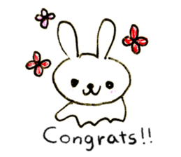 Loose rabbit (English ver.) sticker #2448763