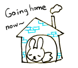 Loose rabbit (English ver.) sticker #2448766