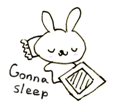 Loose rabbit (English ver.) sticker #2448767