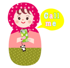 Matryoshka six sisters sticker #2450408