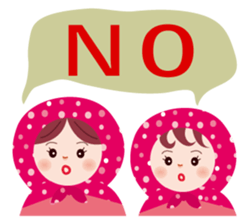 Matryoshka six sisters sticker #2450415