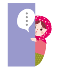 Matryoshka six sisters sticker #2450423
