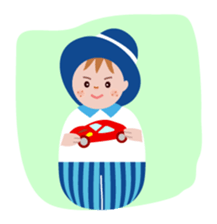 Matryoshka six sisters sticker #2450428