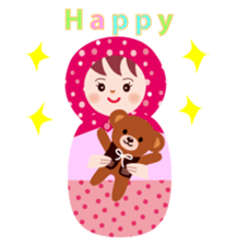 Matryoshka six sisters sticker #2450435