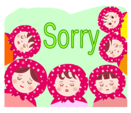 Matryoshka six sisters sticker #2450447