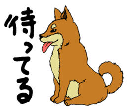 Japanese dog "SHIBA" sticker #2450771