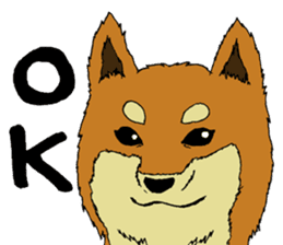 Japanese dog "SHIBA" sticker #2450773