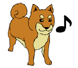 Japanese dog "SHIBA" sticker #2450790