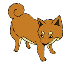 Japanese dog "SHIBA" sticker #2450792