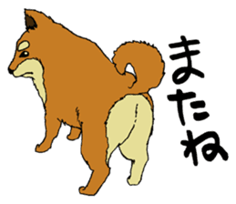 Japanese dog "SHIBA" sticker #2450798