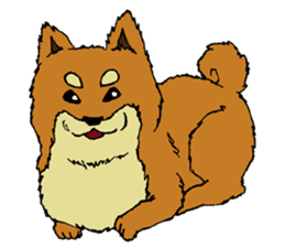 Japanese dog "SHIBA" sticker #2450801