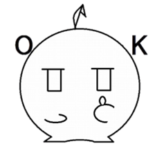 Expressionless face sticker #2450974