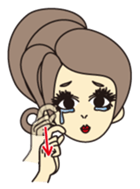 NANIWA OJOSAMA of PRINCESS talk sticker #2451075