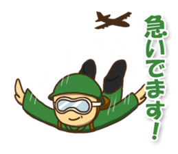 The soldier who conveys a feeling sticker #2451383