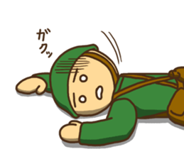 The soldier who conveys a feeling sticker #2451386