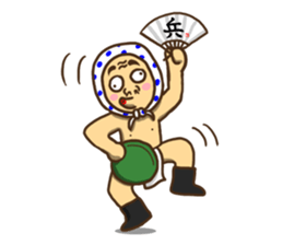 The soldier who conveys a feeling sticker #2451389