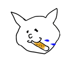 Cat and fish sausage sticker #2452050