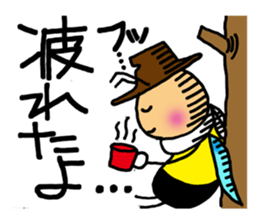 Bees "HACHISUKE" sticker #2453296