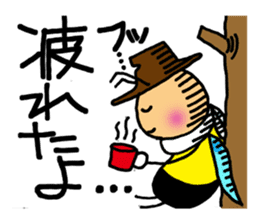 Bees "HACHISUKE" sticker #2453296