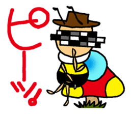 Bees "HACHISUKE" sticker #2453302