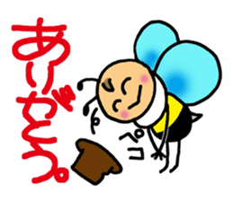 Bees "HACHISUKE" sticker #2453317