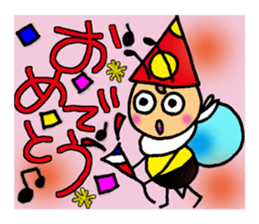 Bees "HACHISUKE" sticker #2453318