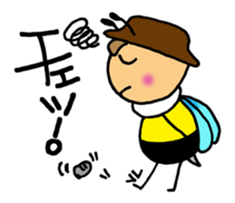 Bees "HACHISUKE" sticker #2453319