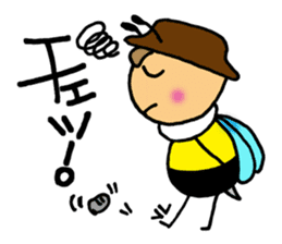 Bees "HACHISUKE" sticker #2453319